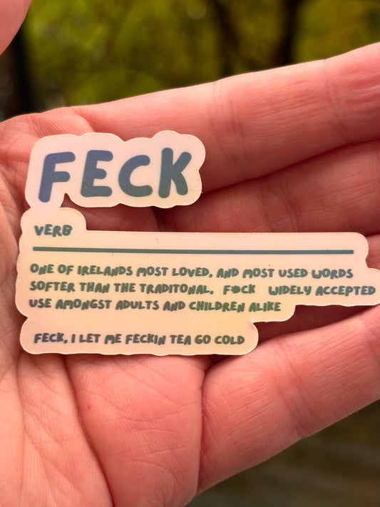 Feck - Irish Holographic Sticker